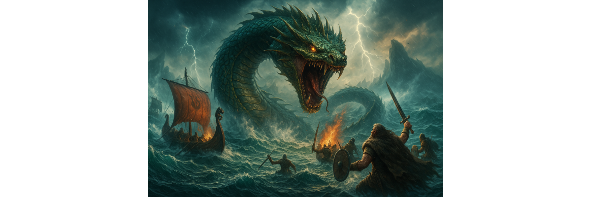 Jörmungandr – Die Midgardschlange der nordischen Mythologie - Jörmungandr – Die Midgardschlange der nordischen Mythologie | Symbolik &amp; Ragnarök