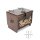 Wikinger Holzkiste mit Midgardschlangen-Motiv, ca. 33 x 25 x 28 cm