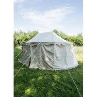 Ritterzelt Burgund, 5 x 8 m, 425 gsm, naturfarben