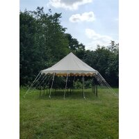 Ritterzelt Markward, 5 x 8 m, 425 gsm, natur