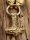 Massive Edelstahl Halskette Thors Hammer mit Fenris Wolf - Farbe Gold - 60 cm