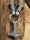 Massive Edelstahl Halskette Thors Hammer mit Widderschädel - Farbe Silber - 60 cm