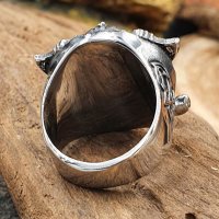 Wikinger Krieger Ring "DAGWIN" aus Edelstahl