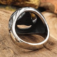 Odins Horn Ring "EBERHARD" aus Edelstahl