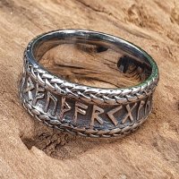 Nordischer Runen Ring "EDMUND" aus Edelstahl