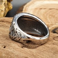 Slawischer Kolovrat Ring "PERUN" aus Edelstahl
