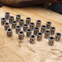 Futhark Bartpelen Runen SET - 24 Stück
