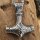 Thors Hammer Wikinger Anhänger "SVEN" mit Halskette aus Edelstahl - 60 cm
