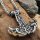 Thors Hammer Wikinger Anhänger "HUGO" mit Halskette aus Edelstahl - 60 cm