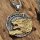 Wikinger Schmuck Anhänger "FENRIR" mit Halskette aus Edelstahl - 60 cm - Farbe Silber und Gold