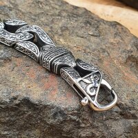 Edelstahl Armkette mit Wikinger Muster