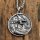 Silberfarbend Wolfskopf Amulett "BRANDOLF" Halskette aus Edelstahl 60 cm