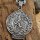 Wolf Anhänger verziert mit Runen Halskette aus Edelstahl 60 cm