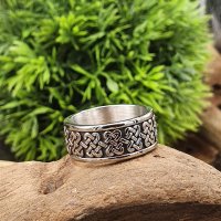 Keltischer Knoten Ring "TILRUN" aus Edelstahl