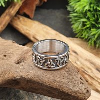Keltischer Knoten Ring "WALDA" aus Edelstahl