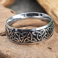Keltischer Knoten Ring "UTA" aus Edelstahl