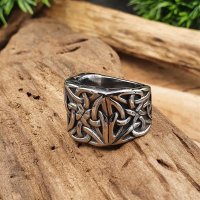 Keltischer Knoten Ring "TYRA" aus Edelstahl
