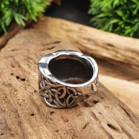 Keltischer Knoten Ring "TYRA" aus Edelstahl 63 (20,1) / 10 US