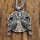 Hugin und Munin Anhänger Halskette aus Edelstahl - 60 cm