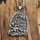 Wikinger Krieger Anhänger Halskette aus Edelstahl - 60 cm