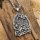 Wikinger Krieger Anhänger Halskette aus Edelstahl - 60 cm