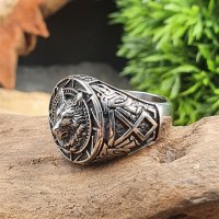 Fenris Wolf Ring "SAROLF" aus Edelstahl