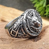 Fenris Wolf Ring "SAROLF" aus Edelstahl