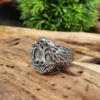 Yggdrasil Ring "SVEA" aus Edelstahl 57 (18,5) / 8 US