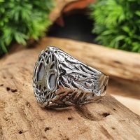 Yggdrasil Ring "SVEA" aus Edelstahl 60 (19,0) / 9 US