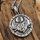 Wikinger Krieger Anhänger mit Äxten Halskette aus Edelstahl - 60 cm