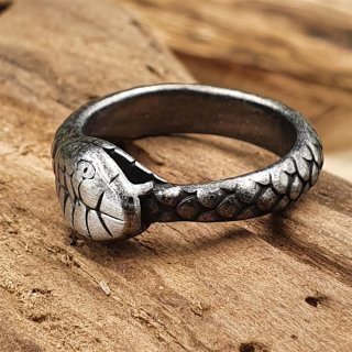 Midgardschlange Ring "RANGO" aus Edelstahl