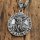 Odin Anhänger verziert mit Runen Halskette aus Edelstahl - 60 cm
