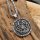 Valknut Anhänger verziert mit einem Wikinger Muster Halskette aus Edelstahl - 60 cm