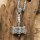 Kriegshammer Anhänger verziert mit Keltischen Knoten Halskette aus Edelstahl - 60 cm