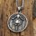 Wikingerschild mit Tyr Rune Anhänger Halskette aus Edelstahl - 60 cm