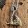 Kriegsaxt Anhänger verziert mit Valknut Halskette aus Edelstahl - 60 cm