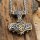 Silber, Goldfarbender Thors Hammer Anhänger Halskette aus Edelstahl - 60 cm