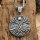 Yggdrasil Amulett "NANNA" verziert mit Runen aus Edelstahl - 60 cm