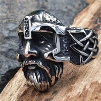 Odin Ring "WUOTAN" aus Edelstahl