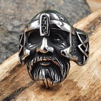 Odin Ring "WUOTAN" aus Edelstahl 60 (19,0) / 9 US