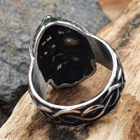 Odin Ring "WUOTAN" aus Edelstahl 63 (20,1) / 10 US