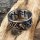 Wotansknoten Ring, verziert mit Rabe und Runen aus Edelstahl