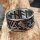 Wotansknoten Ring, verziert mit Rabe und Runen aus Edelstahl 66 (21,0) / 11 US