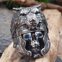Untoter Berserker Ring "DRAUGR" aus Edelstahl