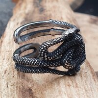 Midgardschlange Ring "ORM" aus Edelstahl