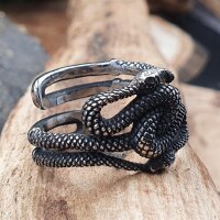 Midgardschlange Ring "ORM" aus Edelstahl