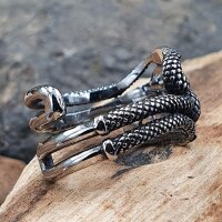 Midgardschlange Ring "ORM" aus Edelstahl