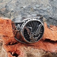 Odins Begleiter Ring aus Edelstahl