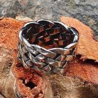Geflochtener Kelten Ring "BERISO" aus Edelstahl