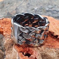 Geflochtener Kelten Ring "BERISO" aus Edelstahl